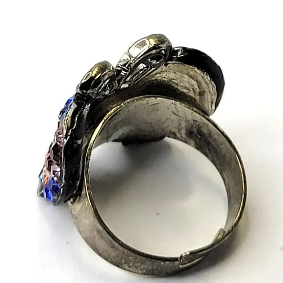 Colorful Butterfly Adjustable Ring - Picture 5 of 8